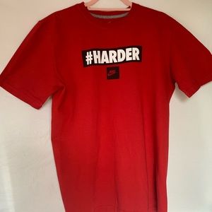 Nike #Harder T-Shirt Red/Black/White Men's Large